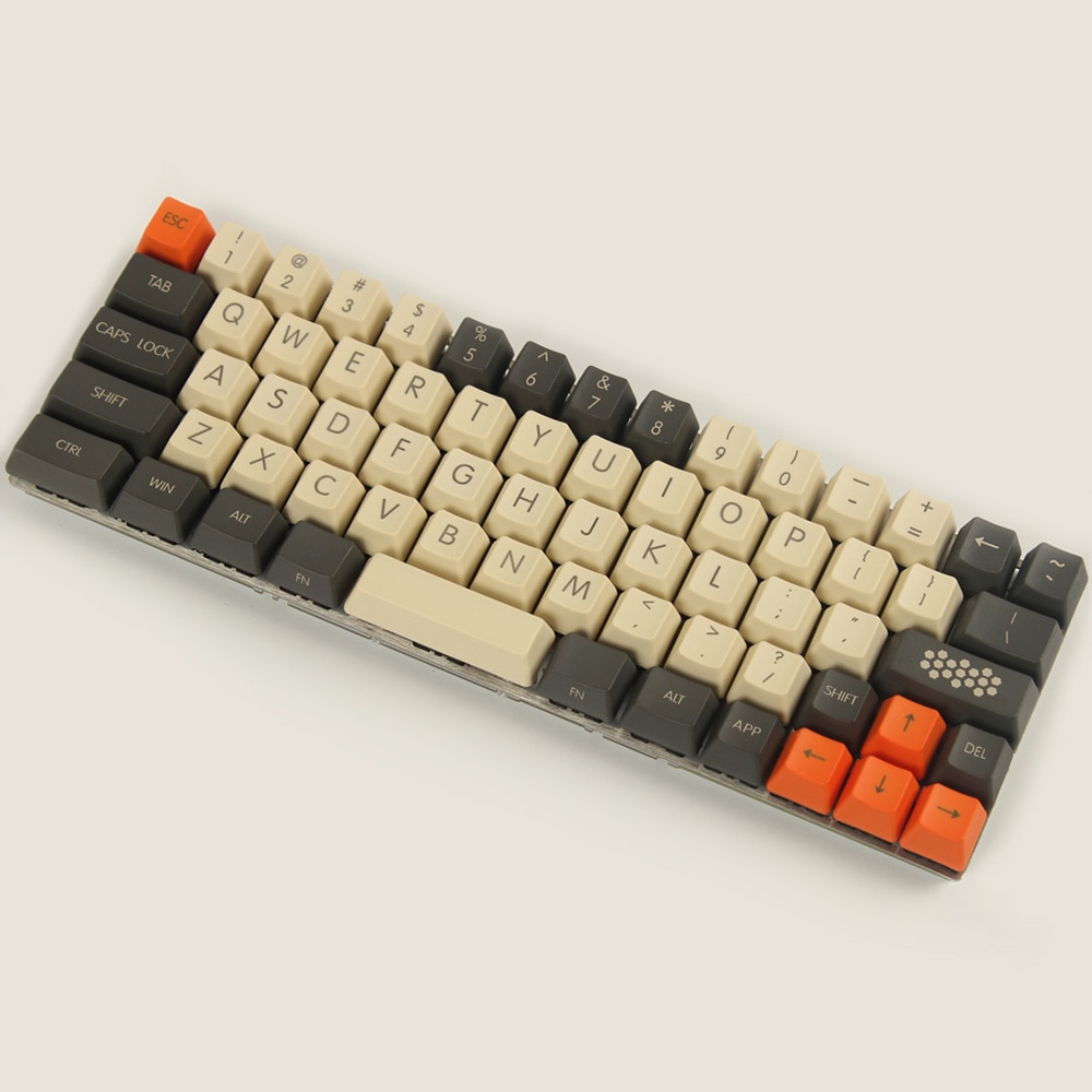 YMDK carbone blanc bleu noir rouge Minila Keyset épais PBT OEM profil Keycaps pour Filco Minila YD60M