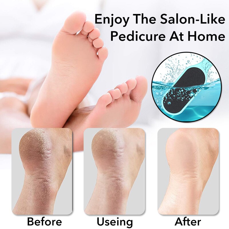Removedor de calos para pedicure, profissional para limpeza da cutícula do pé, dupla face, removedor de calos