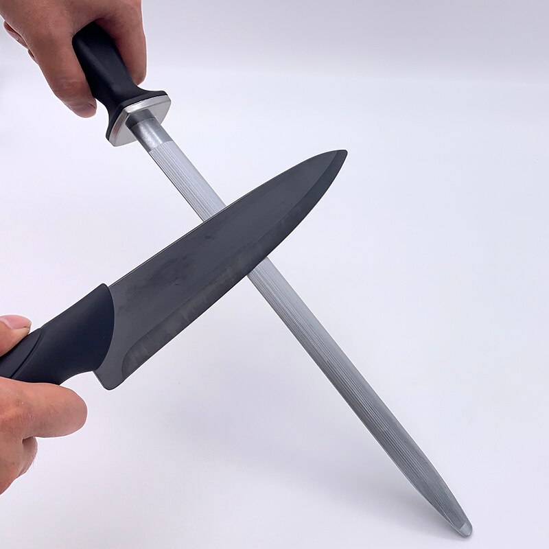 12&#39;&#39; Chef Knife Sharpener Rod Sharpening Stick musat Honing Steel For Kitchen Knife And Stainless Steel Knives