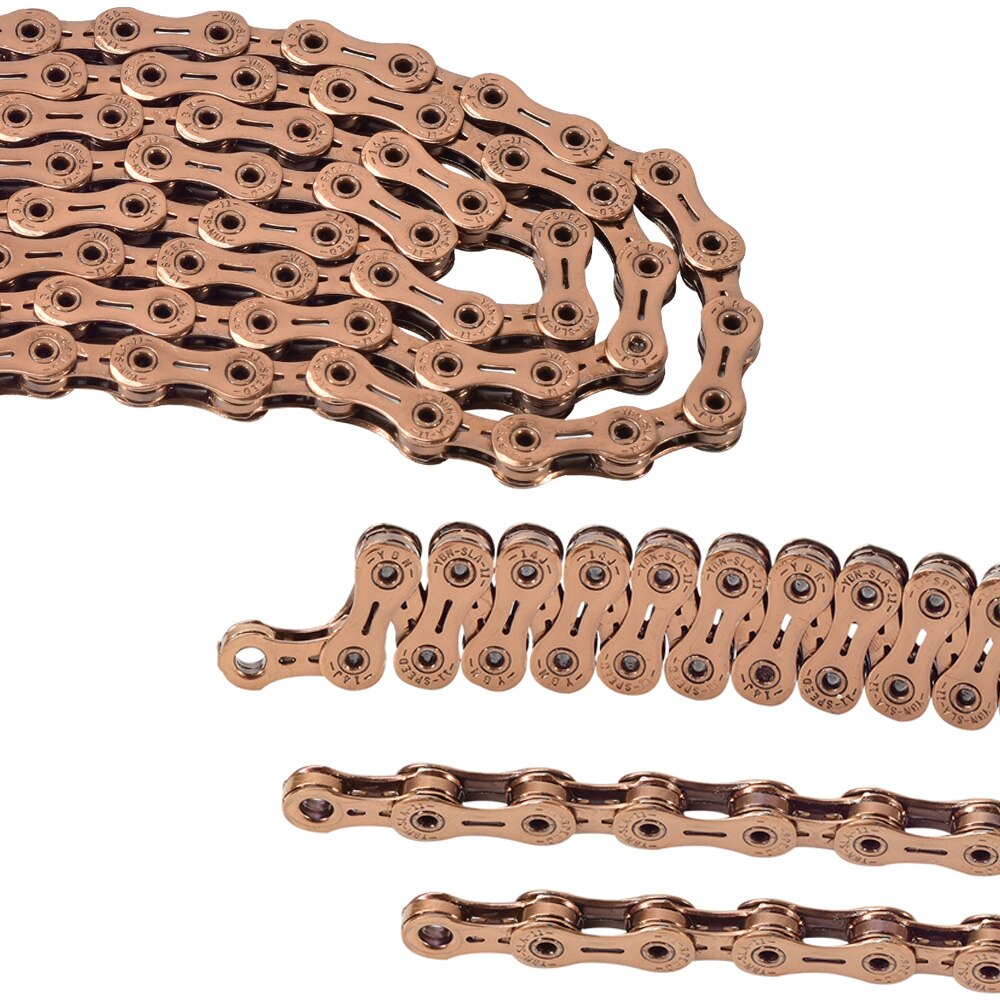 Ybn 11S 11 22 33 Speed Fietsketting Sla Hollow Rose Goud Mtb Racefiets Kettingen Voor Shimano/sram/Campanolo Systeem 116L Voor Slx Xt