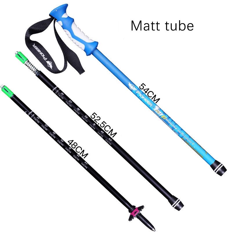 Walking Stick Aluminum alloy 3 Section Straight handle Damping 65-135cm Mountain-climbing Crutch Outdoor Hiking Sirius 1 Series