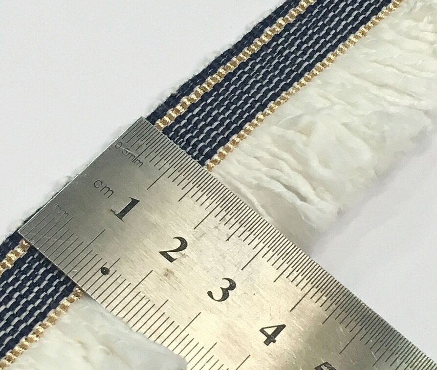 free ship 3.5cm wide line weaved trimming fabric price for 2 yards