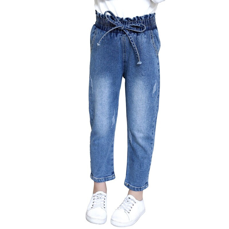 Pantalones vaqueros largos para niñas, ropa de Boutique para otoño, 4, 5, 6, 7, 8, 9, 10, 11, 12 años,: 8-9 year(140cm)
