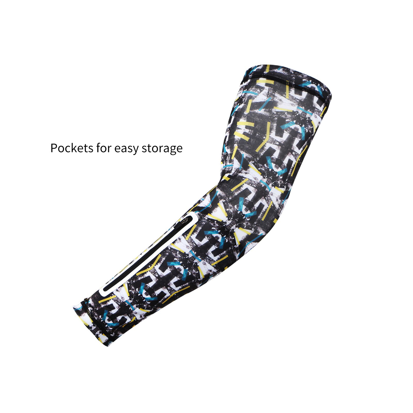 Arm Sleeve With Pocket Sport Compression Sleeve Sport Sleeve With Phone Bag UV Proof Running Sleeve Arm Cooler Arm Cover