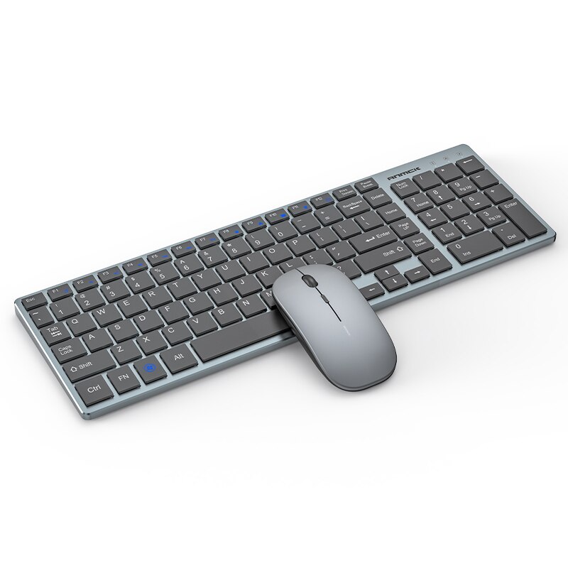 Anmck 2.4 G Wireless Keyboard Mouse Combo For Home Office teclado USB Keyboards Standard Version For PC Laptop Mac Desktop: Black