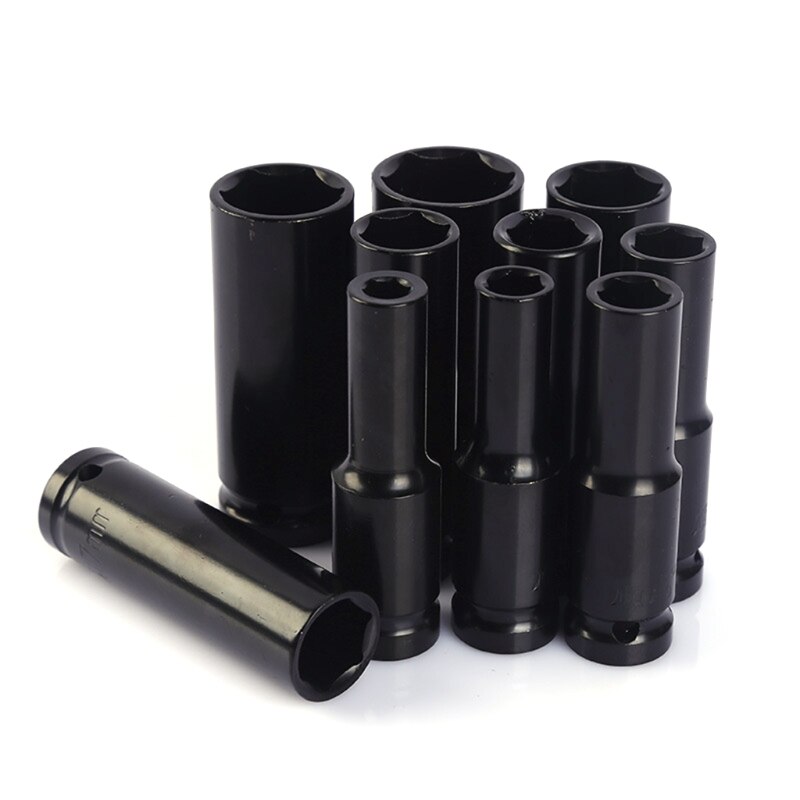 10Pcs 8-24Mm 1/2 inch Drive Deep Impact Socket Set Heavy Metric Garage Tool For Wrench Adapter Hand Tool Set