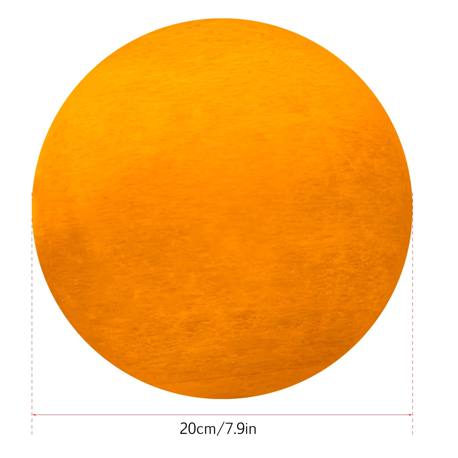 Moon Lamp 3 Colors 3D Printed Lunar Lamp LED Night Light 20cm/ 7.9in with Stand for Children Girls Christmas: 20cm