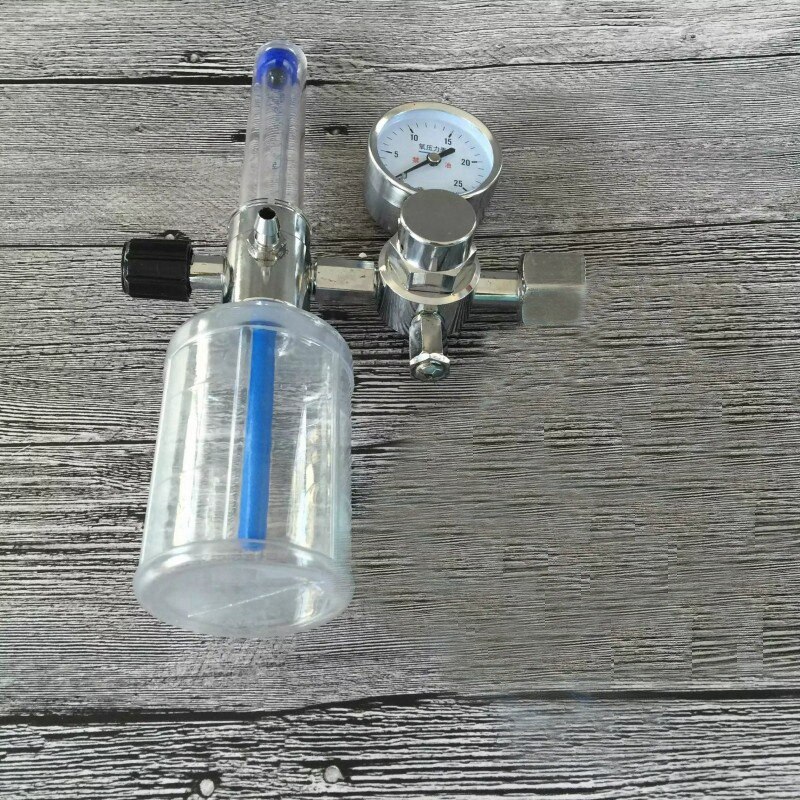 GTBL Oxygen Flow Meter Oxygen Flowmeter Pressure Gauge 0-10L/Min G5/8 Oxygen Pressure Valve Regulator