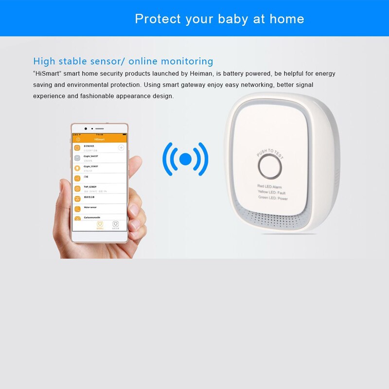 Preenchido Combusitible HAOZEE Zigbee Inteligente Alarme de Vazamento