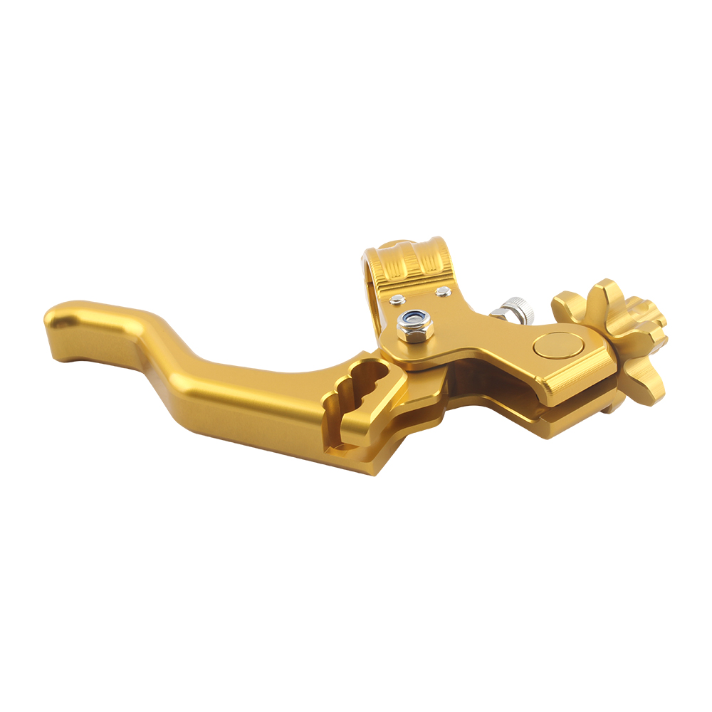 Endflats-Poignée de frein de motocross, leviers d'embrayage réglables, guidon de 22mm, pièces modifiées universelles pour vélo et moto, D343: Or