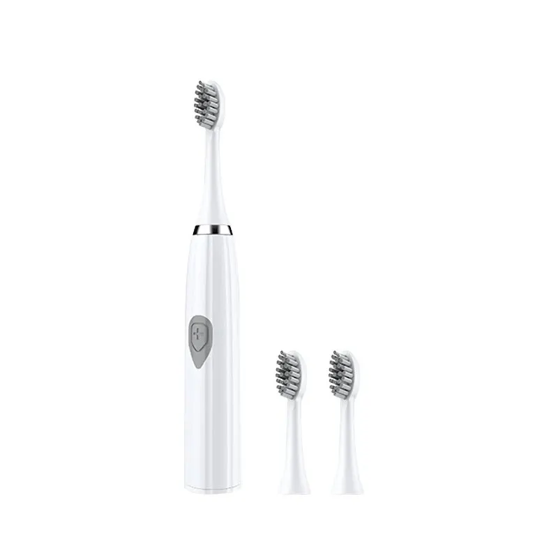 Brosse à dents électrique pour adultes, poils DuPont souples, batterie portable, Endurance IPX6, étanche, intelligente, efficace, soins bucco-dentaires: WHITE