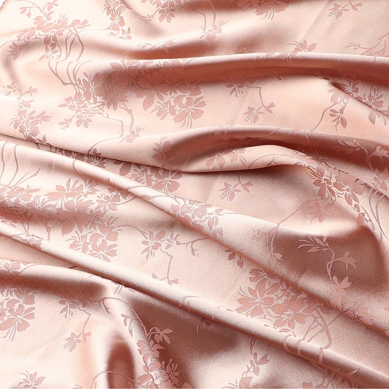 Kinesisk qipao-stoff jacquard silke sateng acetat imitert silke klær skjørt sateng kinesisk stil stoff