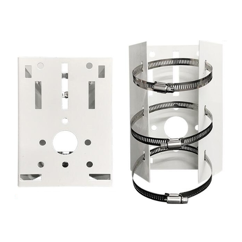 Outdoor Thickened CCTV Surveillance Camera Pole Mount for Hikvision Pole Support Bracket With Hoop