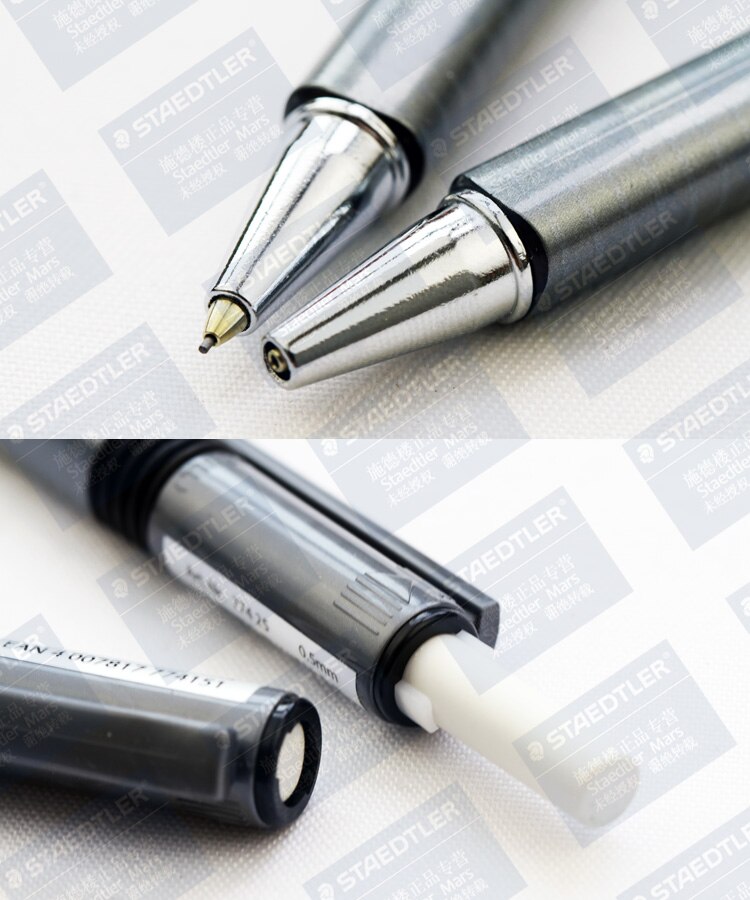 Allemagne STAEDTLER 774 crayon mécanique Triplus 0.5 | 0.7 MM Triangle porte-plume crayon mécanique supérieur rotatif en caoutchouc 1 pièces