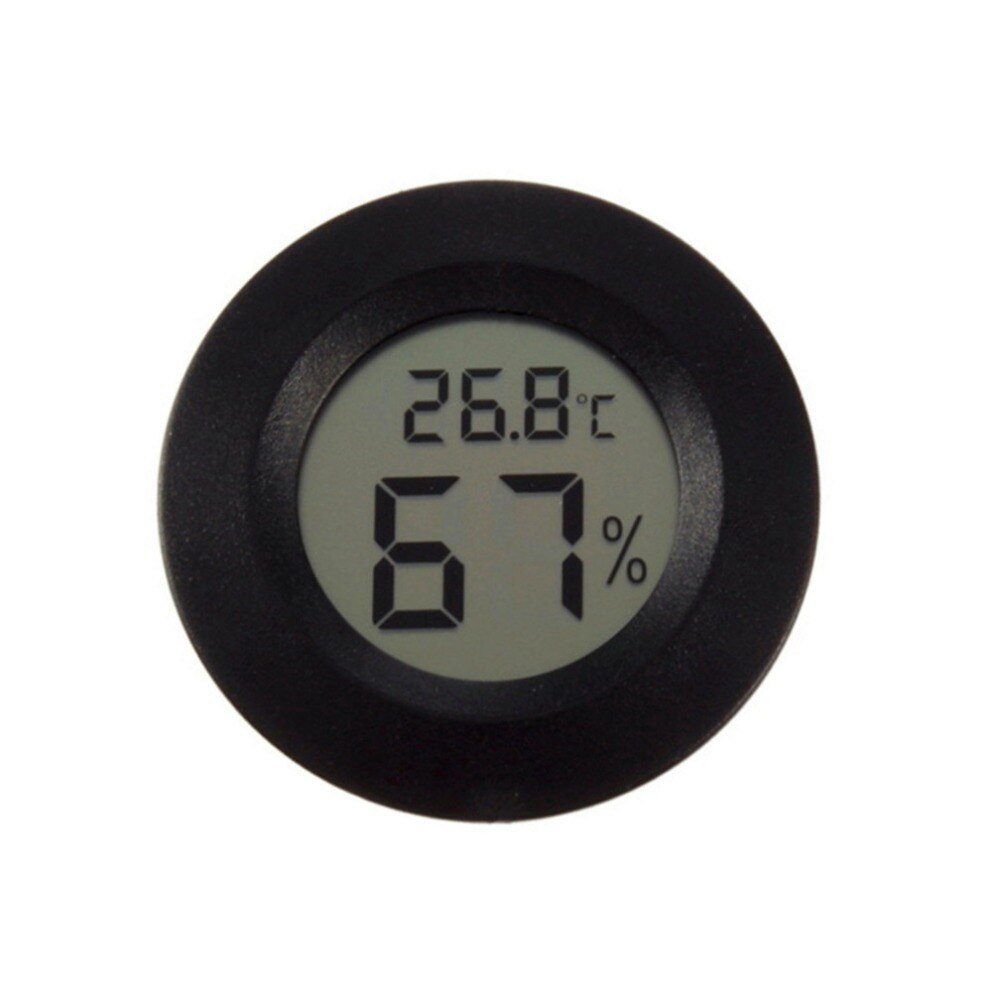 Lcd digitalt termometer hygrometer sonde køleskab fryser termometer termograf til køleskab temperatur kontrol  -50 ~ 110 c: Sort c hygrometer