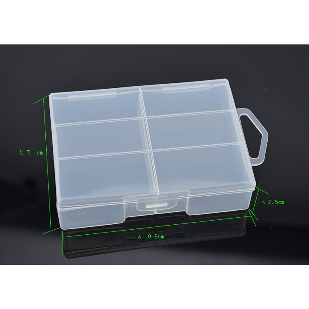 Practical Battery Storage Box Hard Plastic Safe Holder Container Transparent Portable Large Capacity Organizer Dry Full Cover