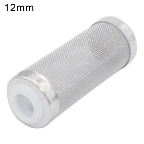 12/16mm Stainless Steel Fish Tank Aquarium Inlet Protect Shrimp Mesh Filter Net: White 12mm