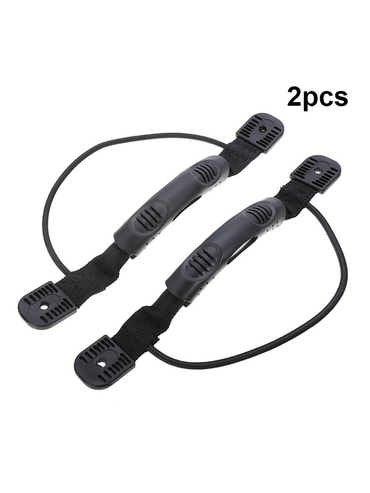 2 uds. Kayak de goma con mango para canoa, remo de montaje lateral para bote con cuerda elástica, accesorios para Kayak