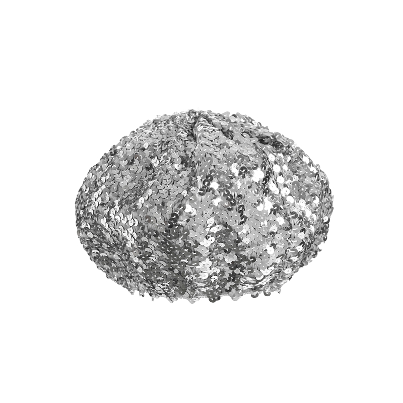Kvinder dame stretch hæklet skinnende paillet beret hat fest beanie cap club dance