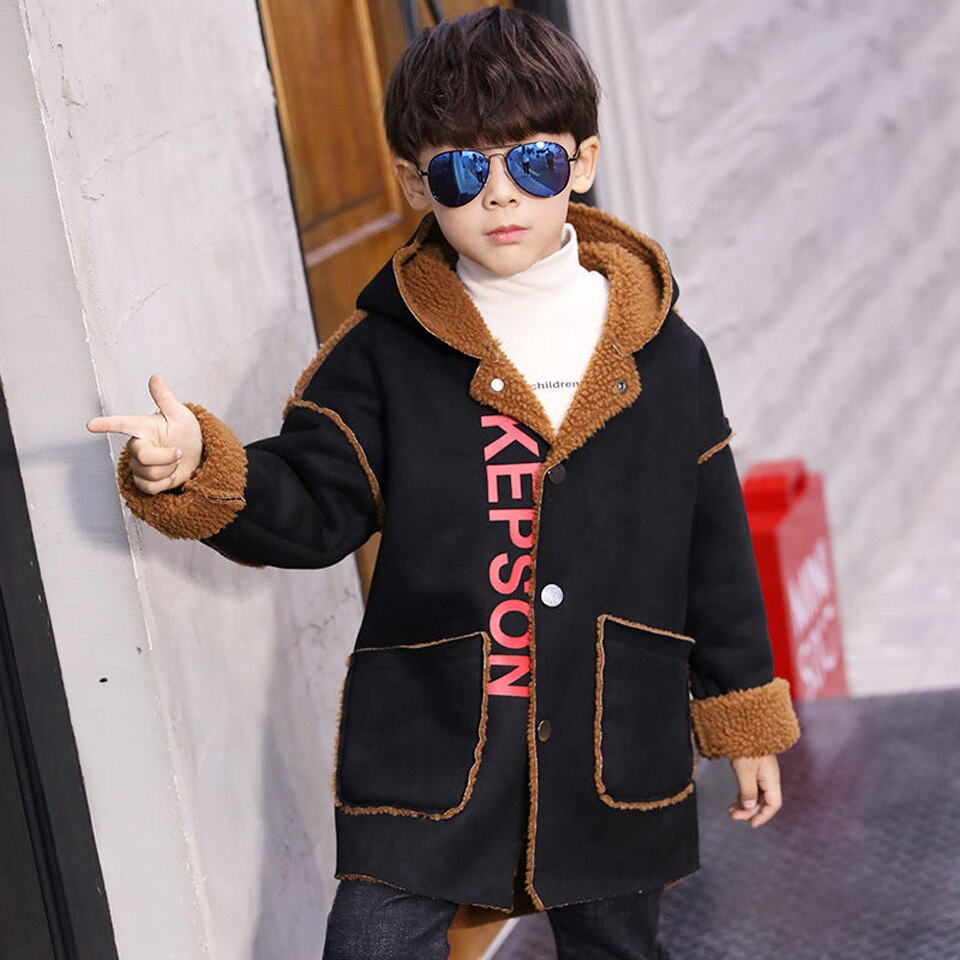 Chaqueta de primavera para niños, abrigo de manga larga para niños, chaqueta con capucha para niños, ropa de con letras para niños de 6, 8, 12 y 13 años de otoño: 10