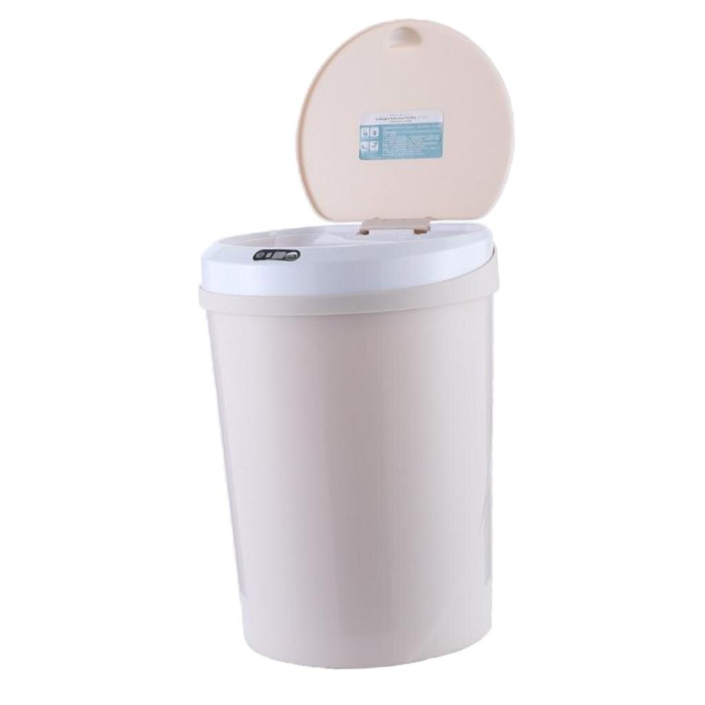 12L Automatic Waste Bin, Sensor Trash Bin for Bedroom Bathroom Office Baby Room: Khaki