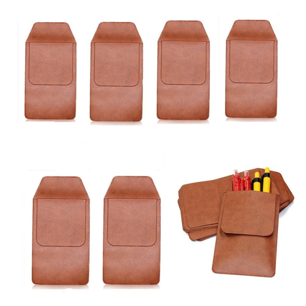 XRHYY 10 Pack 8.5cm X14.5cm Pocket Protector Classic Transparent Pocket Protector School Hospital Office Supplies For Pen Leaks