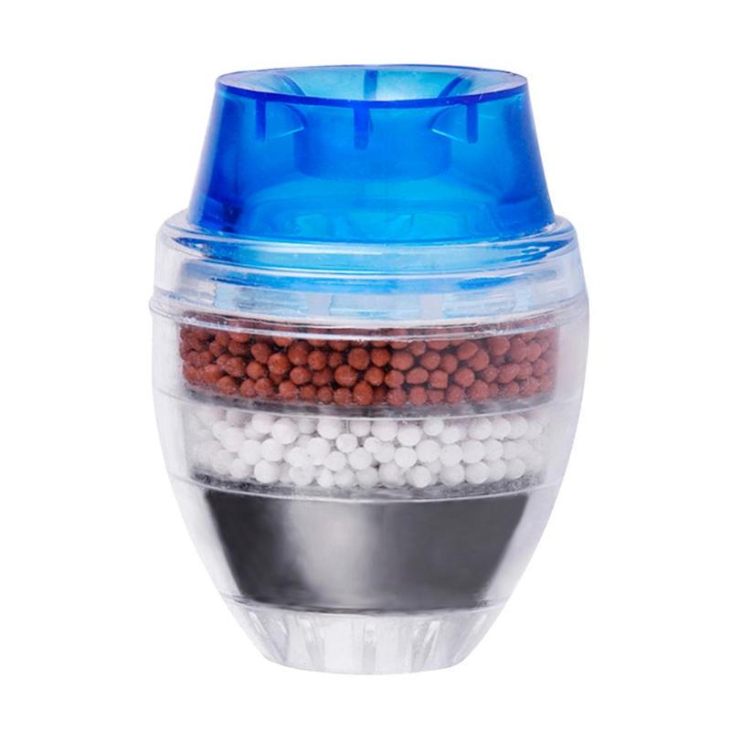 Purificador de agua para grifo de cocina, accesorios para el hogar, filtro purificador de agua limpio, filtración purificador de agua de carbón activado: Azul
