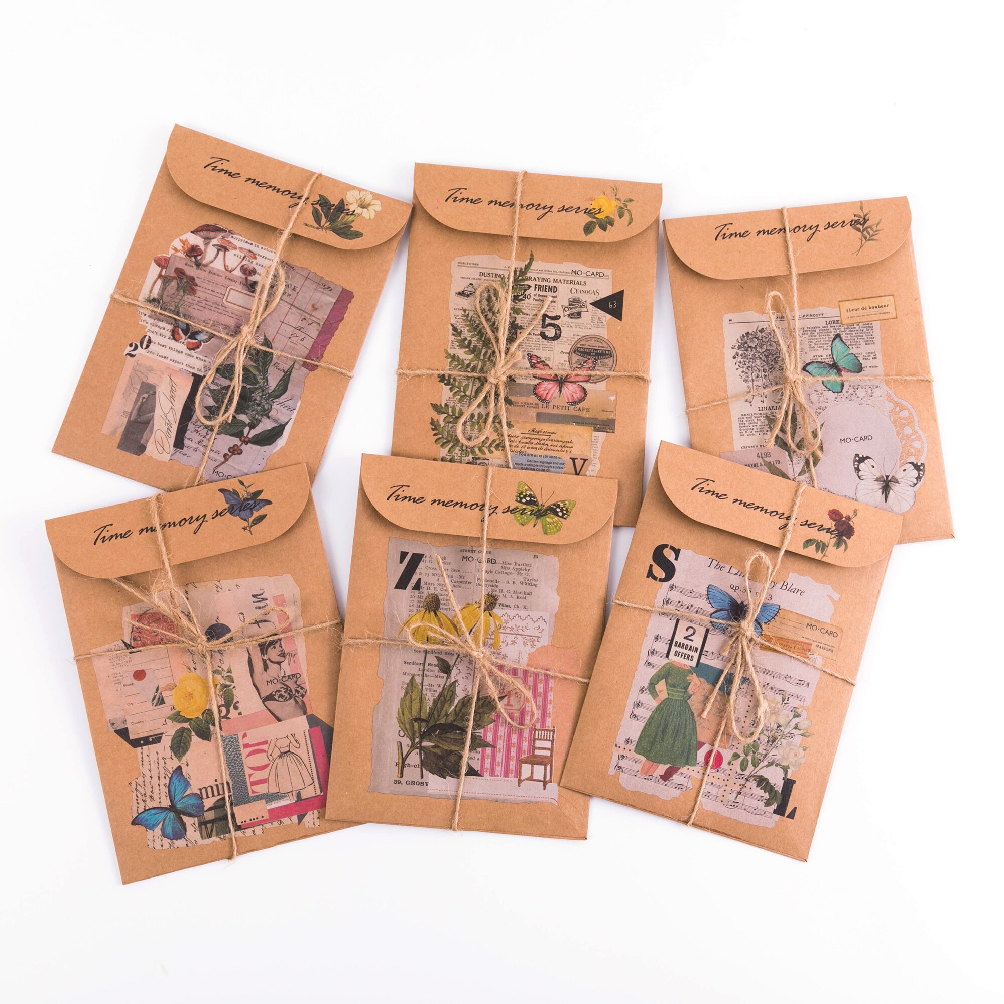 20 Sheet Antique Time Memory Series Vintage Newspaper Material Paper Junk Journal Planner Scrapbooking Decor Background Paper