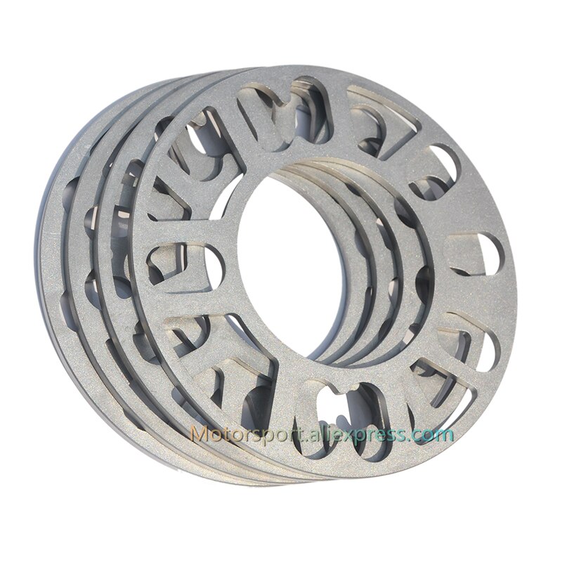 2 unids/lote 10mm de aluminio ET ajuste cuñas separadores de rueda adaptador-adaptador encaja 4x4x100 114,3 5x105 5x108 5x100 5x112 5x114,3 5x115 5x120