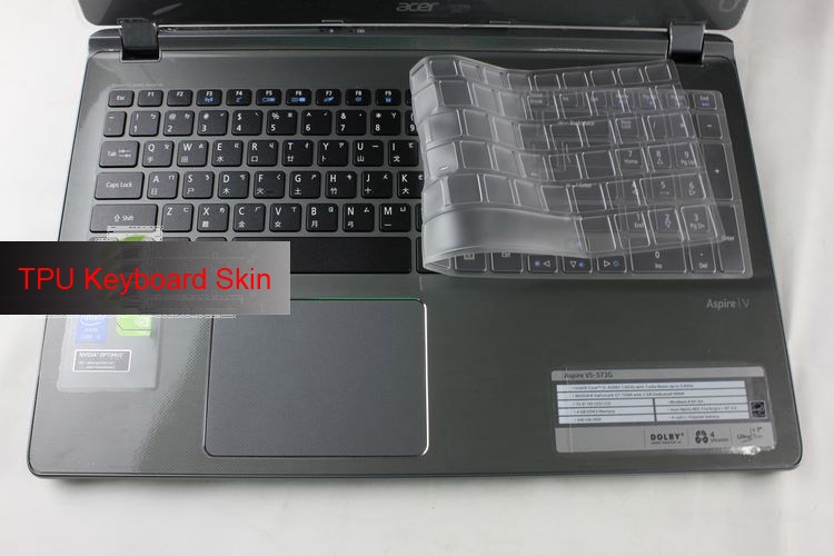 Ultra Dunne TPU Keyboard Cover Protector skin voor Acer Aspire V5-552 V5-552P V5-552PG V5-572 V5-572P V5-572G V5-573 V5-573P