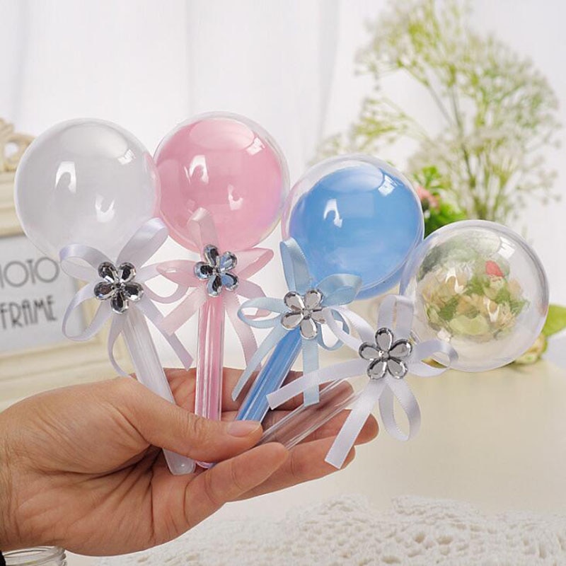 12 Pcs Lollipop Transparante Plastic Bonbondoos Bruiloft Decoratie Baby Shower Kerst Verjaardagsfeestje Gunsten