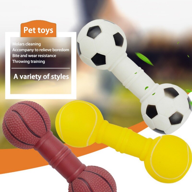 Juguete para perros pequeños con forma de mancuerna, goma para masticar para perros, limpieza de dientes, Chewers, pelota Molar