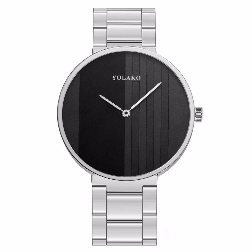 Roségouden dameshorloges, eenvoudig dameshorloge, luxe dameshorloge, damesarmband, reloj mujer, klok, relogio feminino: Zilverzwart
