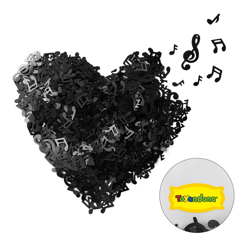 1 Pack 15g Musical Confetti Musical Note Mixed Style Confetti Table Decoration Throw Confetti for Birthday Music Party