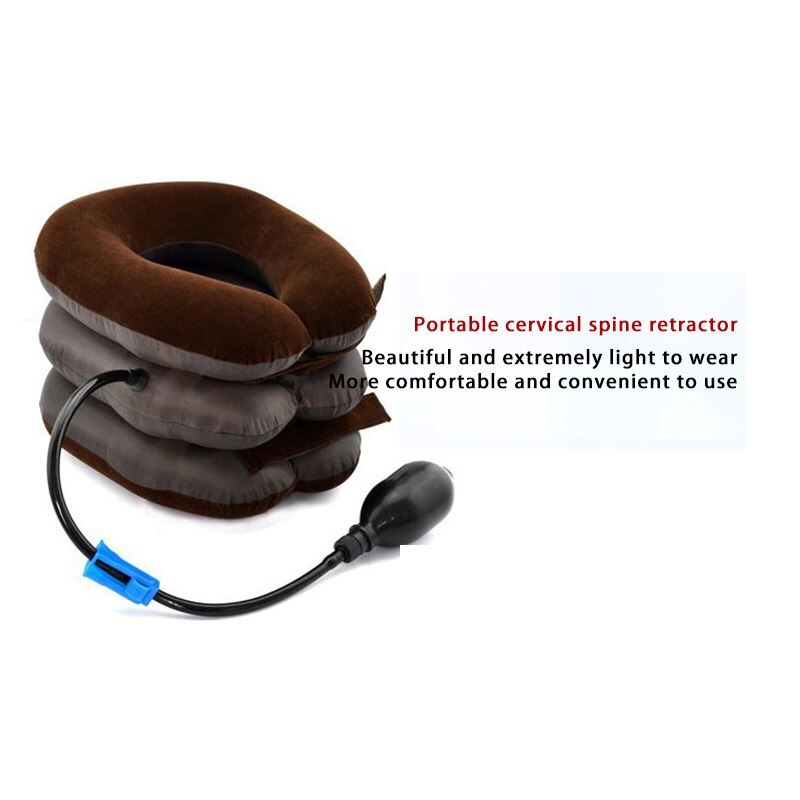 Opblaasbare Cervicale Airbag Kussen Kussen Apparaat Ondersteuning Houding Opblaasbare Nek Opblaasbaar Nekkussen Terug Tractie Apparaat