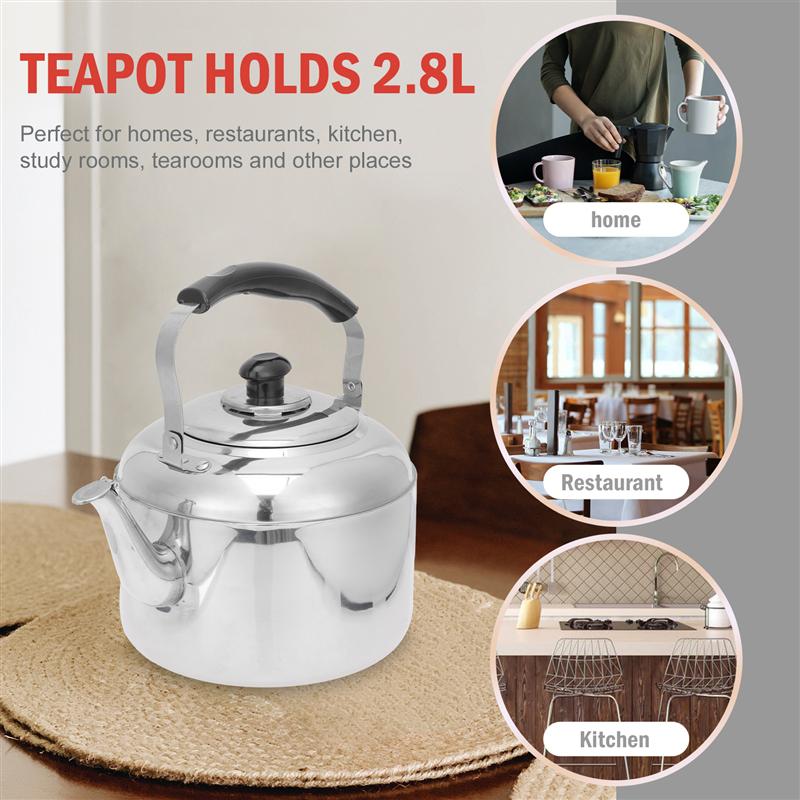 Whistling Electric Kettle Stovetop Tea Kettle Stainless Steel Water Boiler