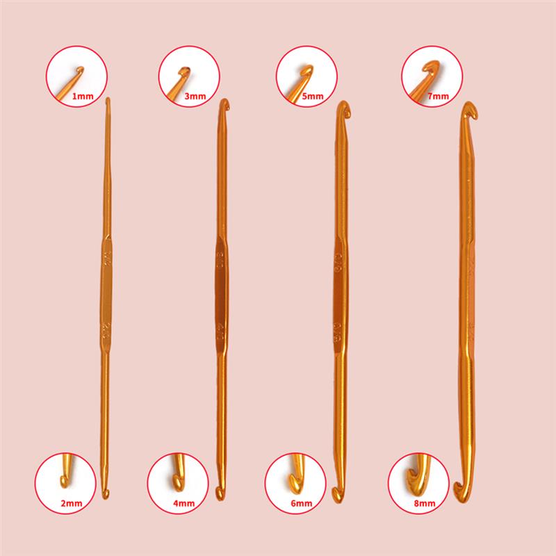Ganchos de ganchillo de doble cabeza, gancho de ganchillo para costura, hilo DIY, ropa, agujas de tejer, herramientas, ganchos, accesorios de costura