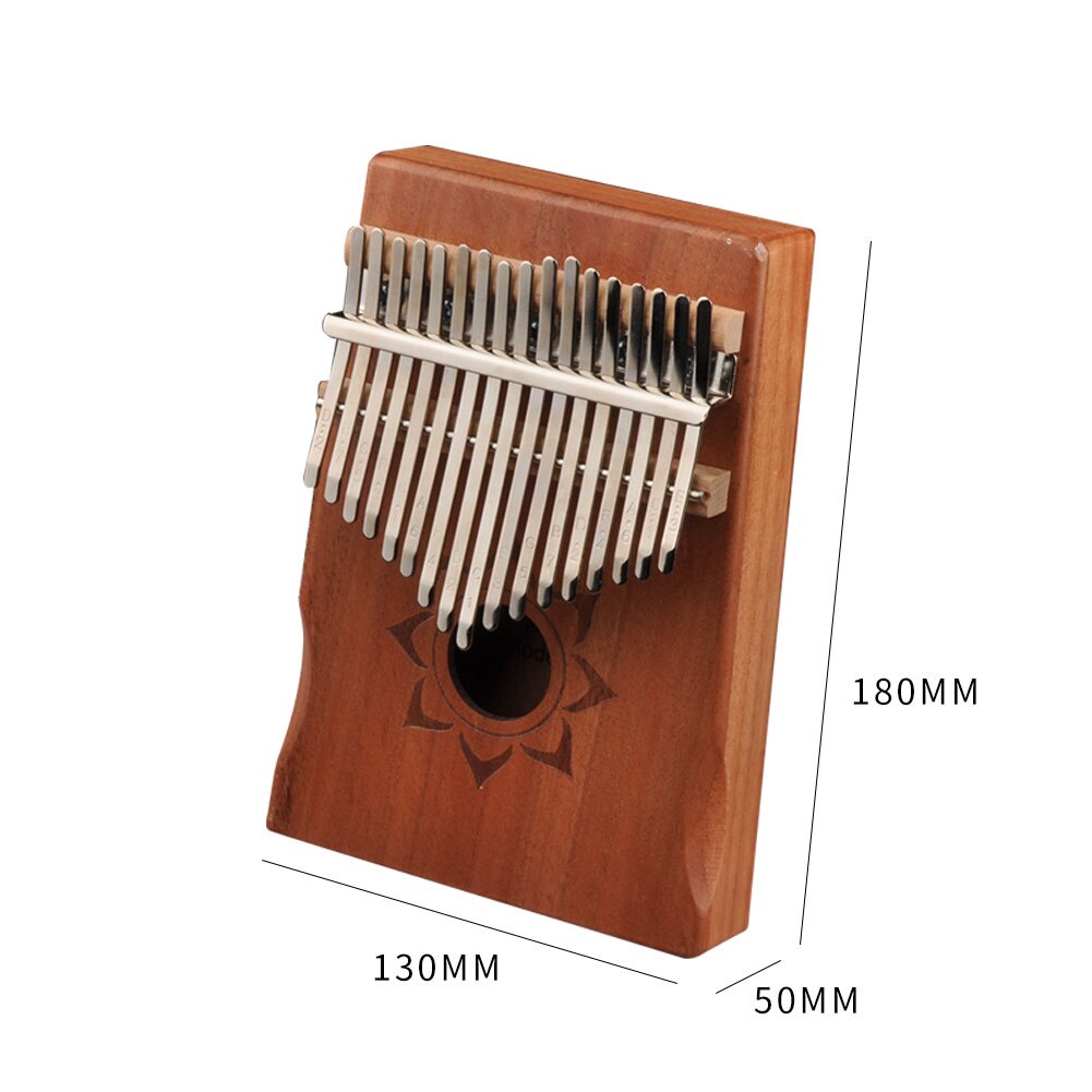 17 Keys Kalimba Musical Instrument Wood Mahogany Thumb Finger Piano African Sanza Mbira with Tuning Tool Storage Bag for