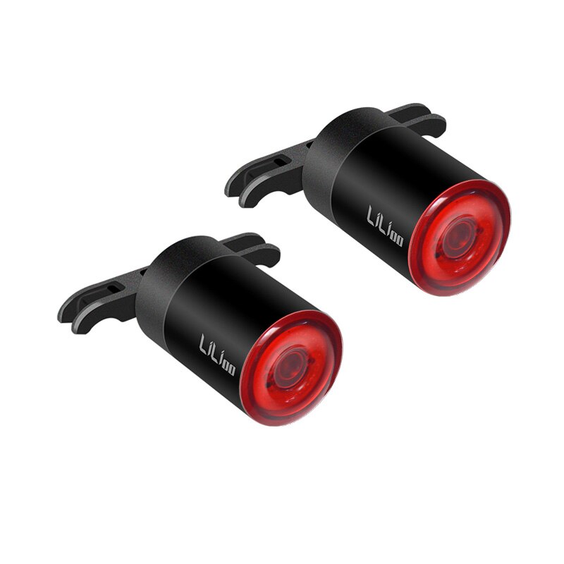 Bicycle Touch Smart Sensor Taillight Brake Vibration Induction Bike Rear Light USB Fast Charge MTB Road Bicycle Tail Light: Set B