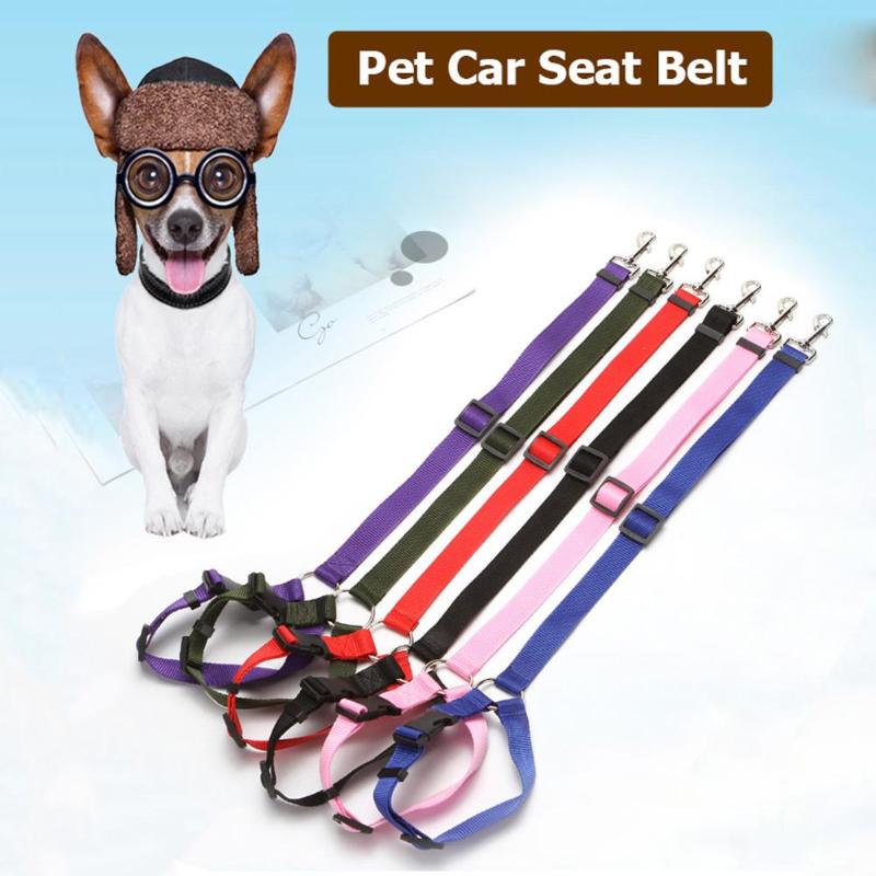 Verstelbare autogordel voor huisdieren, autogordel voor huisdieren, veiligheidsgordel voor huisdieren (diameter 2.5cm.  bestellingen geven individuele verpakking aan)