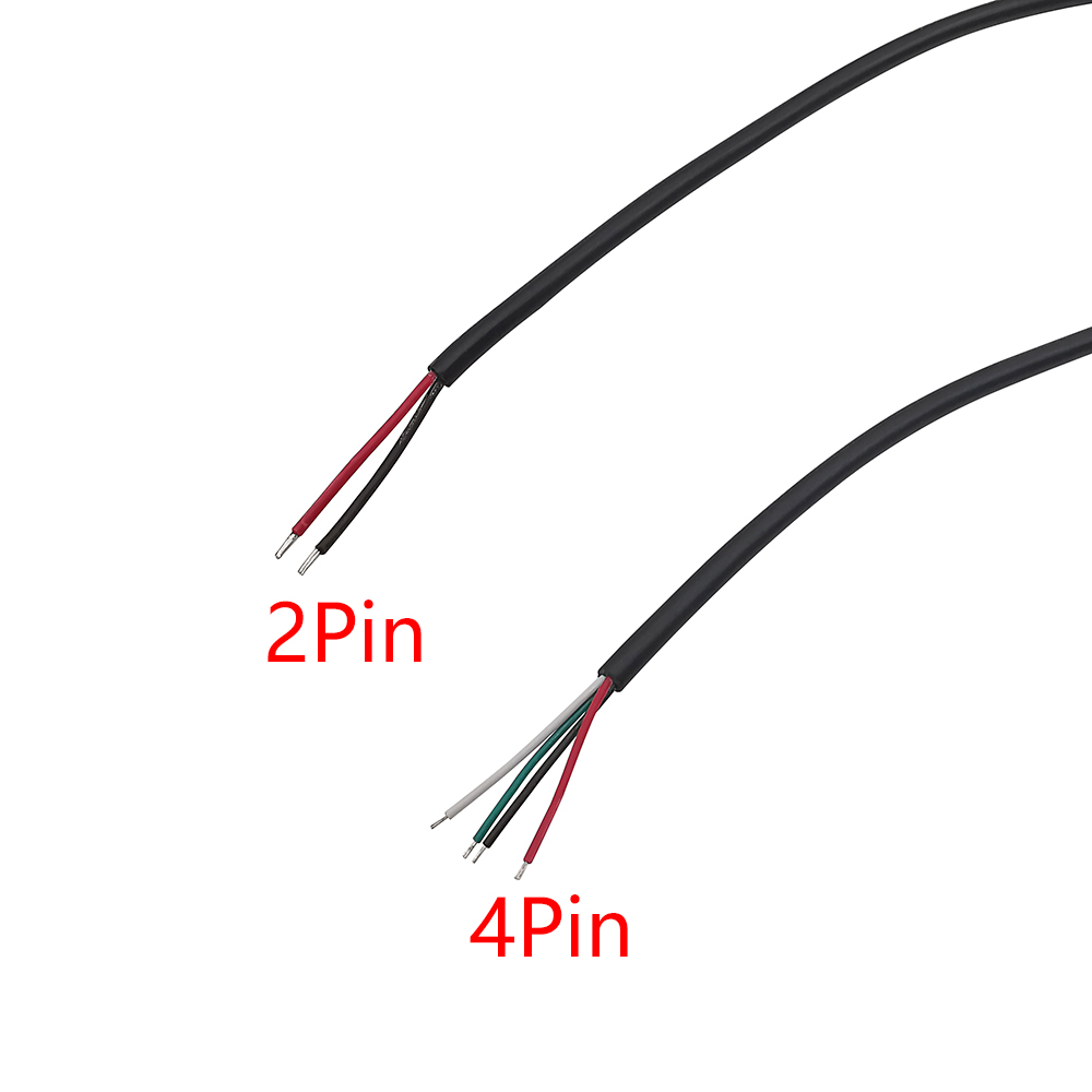 2 Stück 5V USB-Netzteil kabel 2-polig 4-polig USB 2.0a Buchse Stecker Buchse Ladegerät Ladekabel Verlängerung stecker 2,0 m/1m/2m
