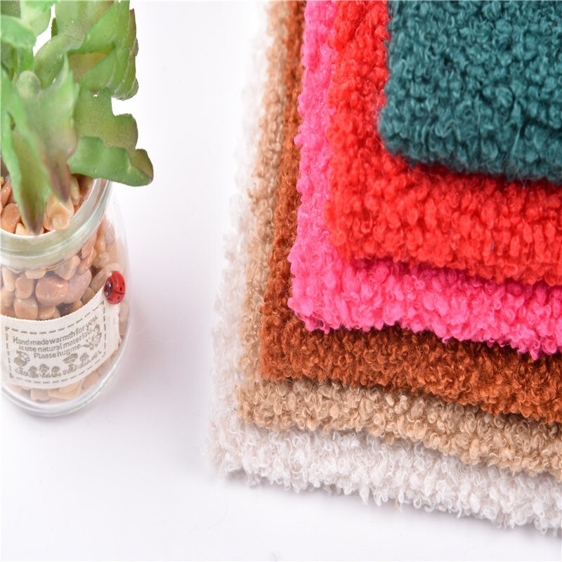 Tissu en velours pour peluche, fourrure haut de gamme, vêtements pour jouets, 1 mètre 63 "