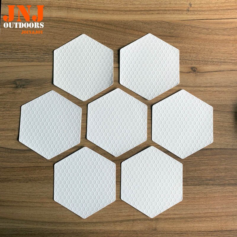 Silicon Gel Waxless Hexagon Stijl Surfboard Deck Traction Pad 10 Stuks Een Doos