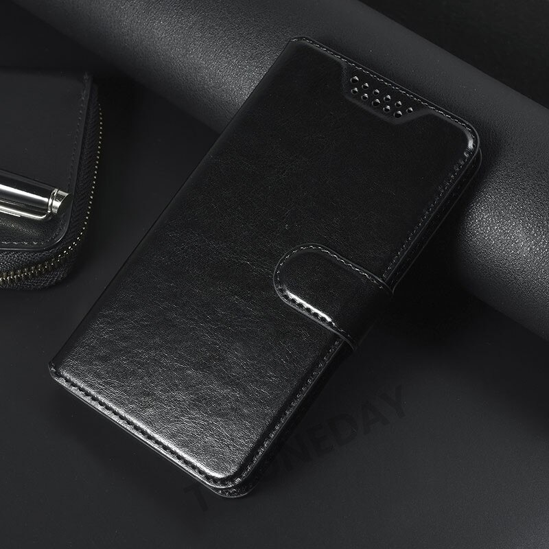 Für Lenovo S1 S1C50 S1A40 Flip Brieftasche Leder Telefon Fall Abdeckung Für Lenovo Vibe S1 S1A40 S1C50 Schwarz Holster Schutzhülle fällen: Black