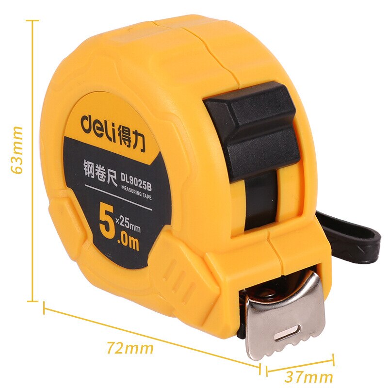 5 M Steel Tape Measure Meter Stick 5m * 25mm Dl9025b Caliper Ruler