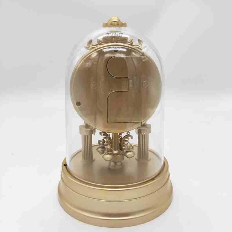 Tafel Klok Europese Retro Stijl Klok Woonkamer Klok Antieke Stille Desktop Klok Office Wekker Woondecoratie Klok: Dark gold