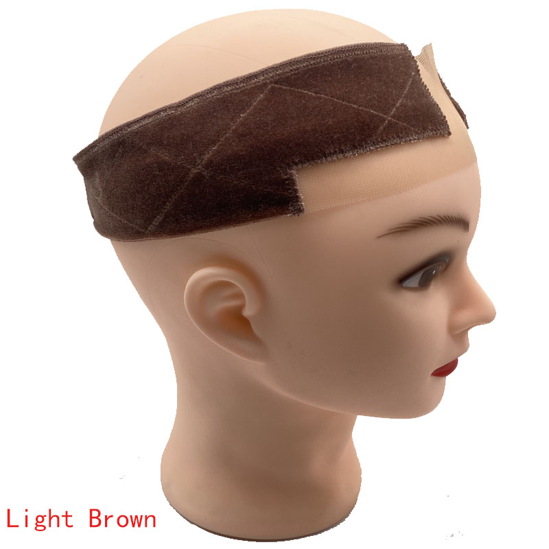 Grip per parrucca da donna in morbido velluto antiscivolo Fascia per capelli da donna Fascia in silicone Velluto per contenere accessori per parrucche: Rosso