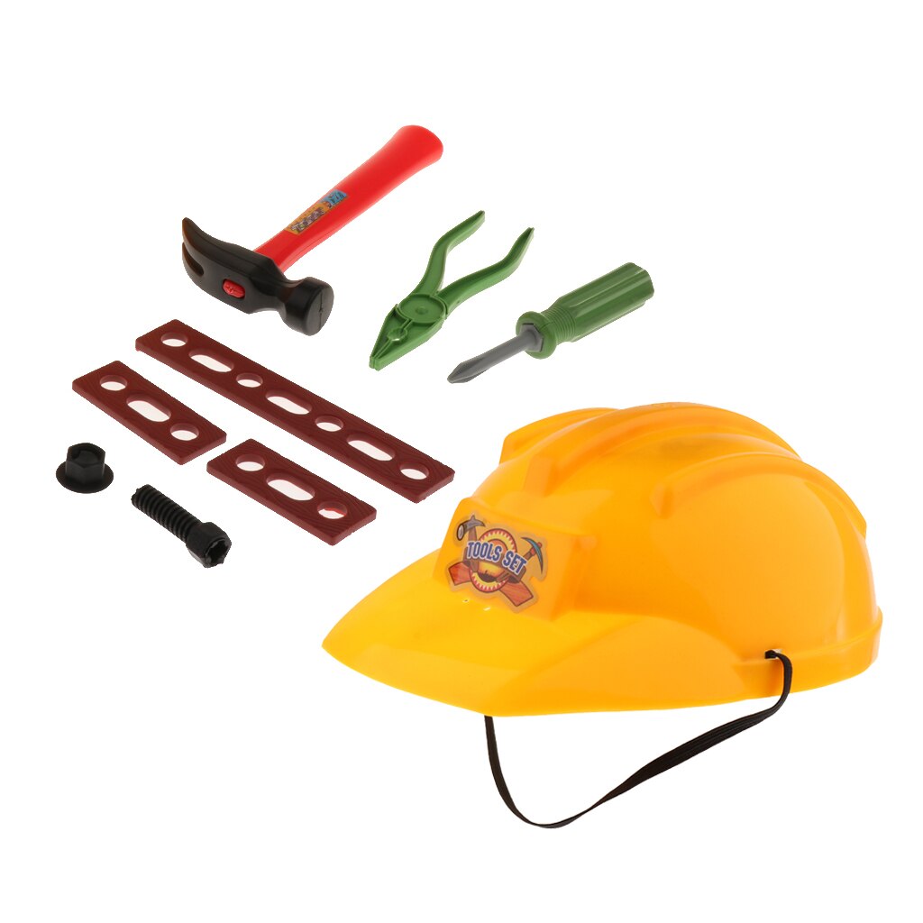 Construction Hard Hat With Pretend Play Tools Halloween Costume For Kids