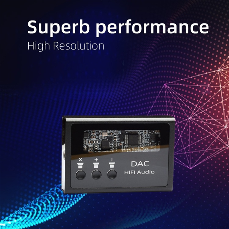 HIFI Hoofdtelefoon Decodering Versterker ES9018K2M DSD128 PCM32BIT 384 Khz Lossless Decodering Uitgang Ingebouwde MAX97220 Chip-Y47A