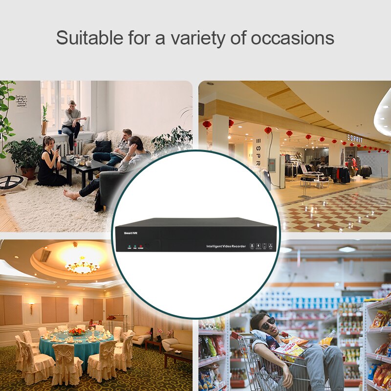 NVR 8CH 16CH H.265 5MP 1080P Netwerk Video Recorder Ondersteunt onvif HDMI IP camera recorder cctv recorder voor IP camera Systeem